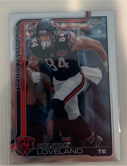 2025 Topps Chrome #345 Colston Loveland — front