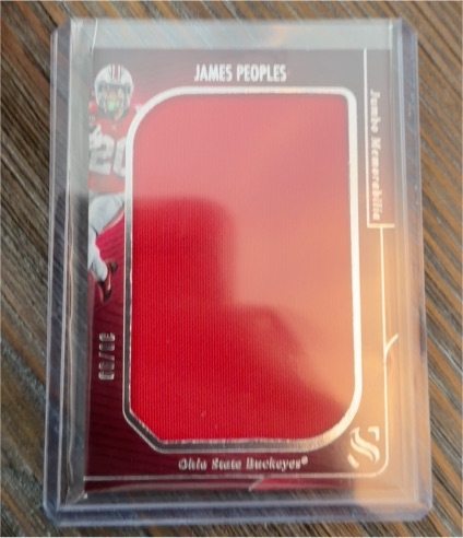 2025 Panini Silhouette #JM-JPS James Peoples Jumbo Memorabilia — front
