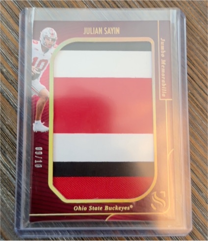 2025 Panini Silhouette #JM-JSN Julian Sayin Jumbo Memorabilia Patch — front