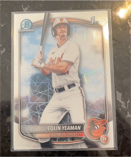 2025 Bowman Chrome Draft #BDC-47 Colin Yeaman — front