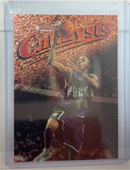 1997-98 Topps Finest Catalysts #18 Ray Allen — front