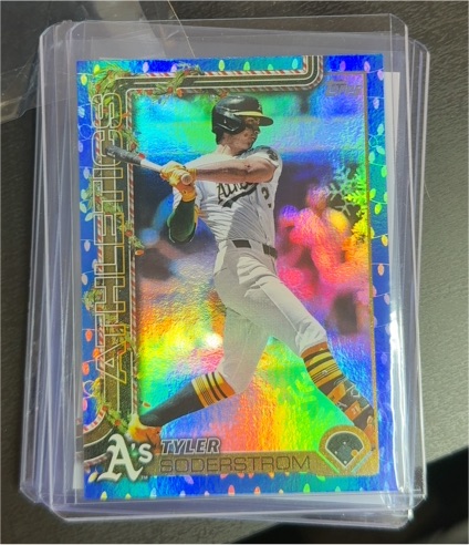 2025 Topps Holiday #H32 Tyler Soderstrom — front