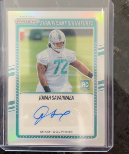 2025 Panini Prizm Significant Signatures #SSI-JOS Jonah Savaiinaea — front