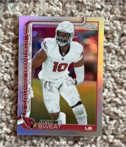 2025 Topps Chrome #10 Josh Sweat — front