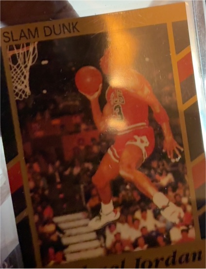 1990 Slam Dunk Cards #12 Michael Jordan — front