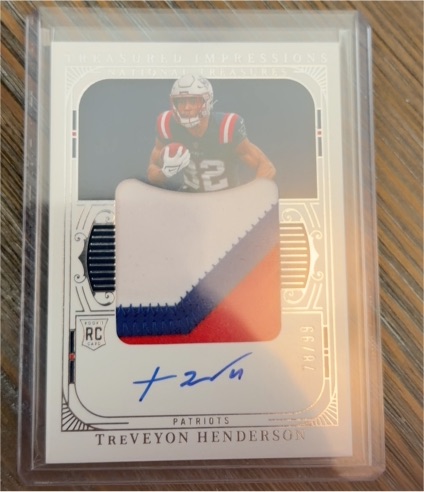 2025 Panini National Treasures #RC Treveyon Henderson — front
