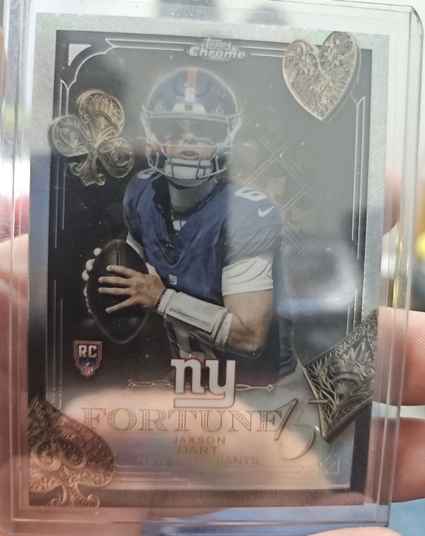 2025 Topps Chrome Fortune 15 #F15-23 Jaxson Dart — front