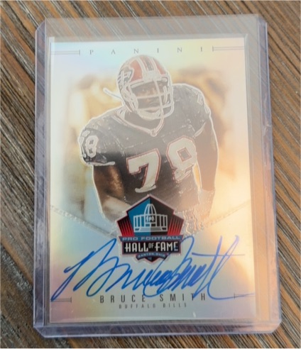 2024 Panini Hall of Fame Bruce Smith Buffalo Bills Autograph — front
