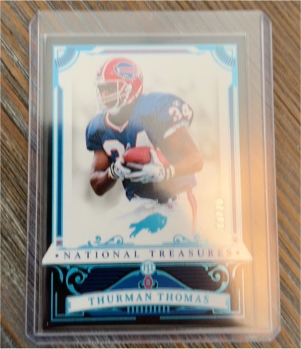 2025 Panini National Treasures #12 Thurman Thomas — front