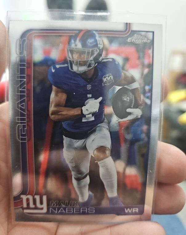2025 Topps Chrome #225 Malik Nabers — front