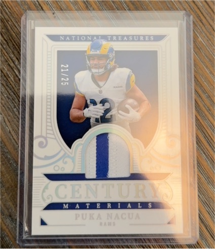 2025 Panini National Treasures Century Materials #CM-PNA Puka Nacua — front