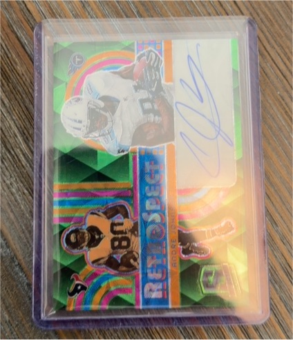 2024 Panini Spectra Retrospect Auto Andre Johnson — front