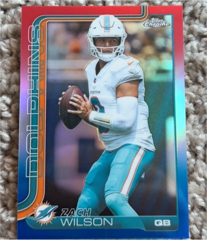 2025 Topps Chrome #189 Zach Wilson — front