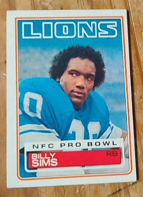 1983 Topps #70 Billy Sims — front