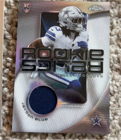 2025 Topps Chrome Football #RR-JBL Jaydon Blue Rookie Relics — front