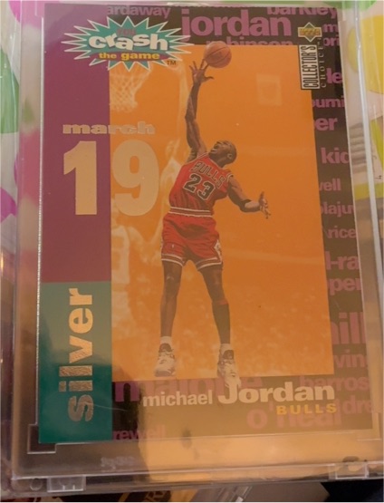 1995-96 Upper Deck Collector's Choice #C1 Michael Jordan Crash the Game Silver — front