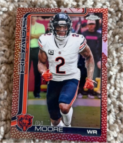 2025 Topps Chrome #48 DJ Moore — front