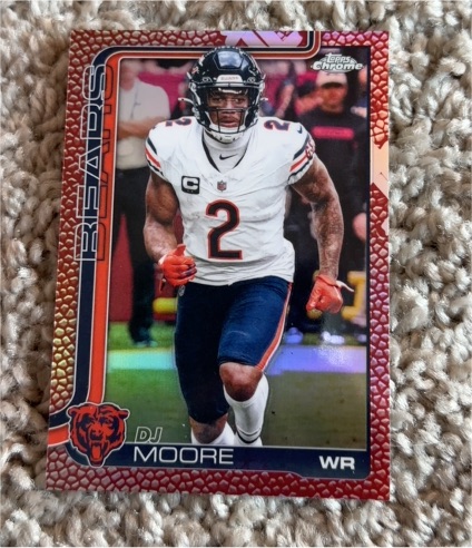 2025 Topps Chrome #48 DJ Moore — front