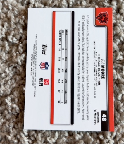 2023 Topps #48 DJ Moore — front