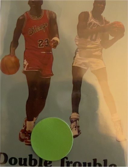 1990 Oddball Double Trouble Michael Jordan & David Robinson — front