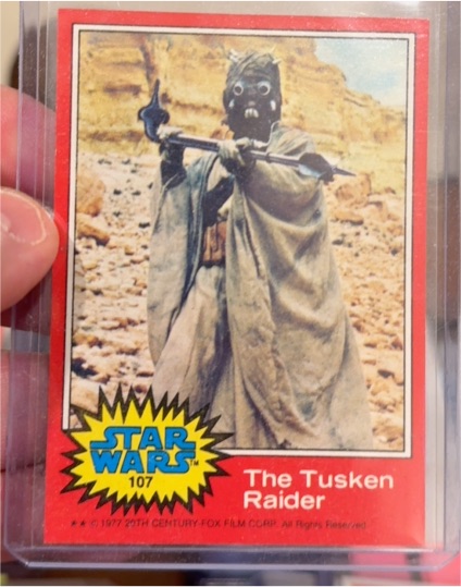 1977 Topps Star Wars #107 The Tusken Raider — front