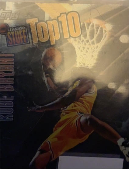 1997-98 Topps Inside Stuff Top 10 #IS9 Kobe Bryant — front