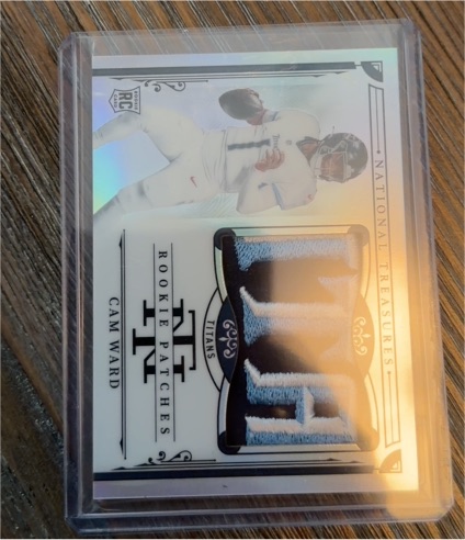 2025 Panini National Treasures TT Rookie Patches Cam Ward — front