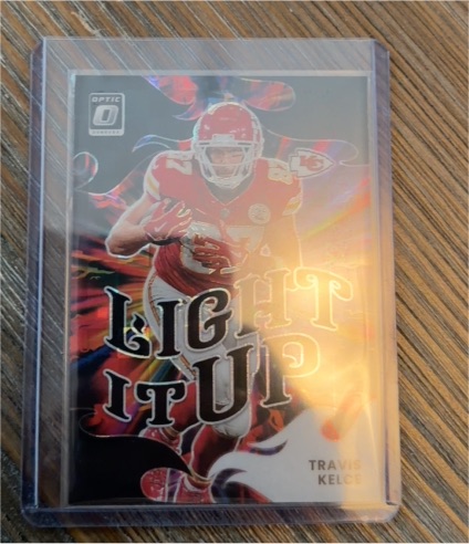 2025 Panini Donruss Optic #11 Travis Kelce Light It Up — front