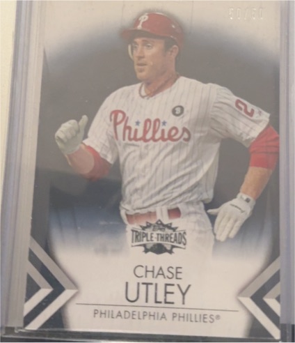 2012 Topps Triple Threads #8 Chase Utley — front