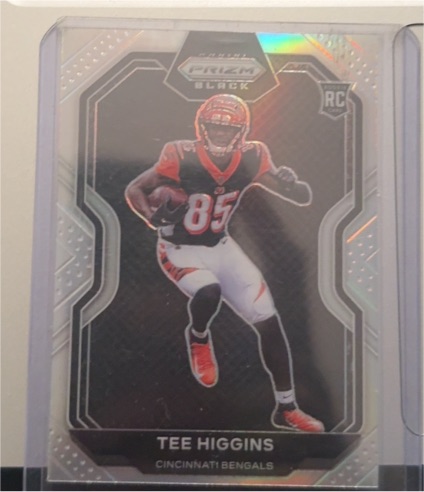 2020 Panini Chronicles Prizm Black #PB-10 Tee Higgins — front