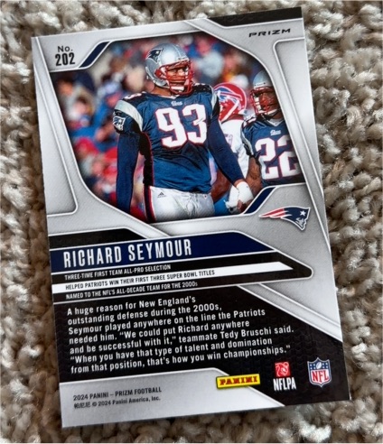 2024 Panini Prizm #202 Richard Seymour — front