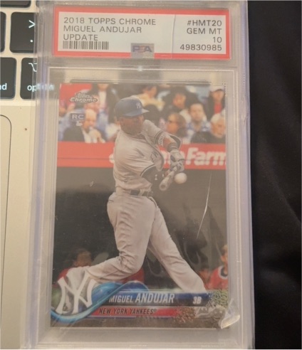 2018 Topps Chrome Update #HMT20 Miguel Andujar — front