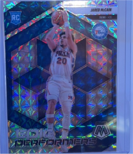 2024-25 Panini Mosaic #13 Jared McCain Epic Performers — front