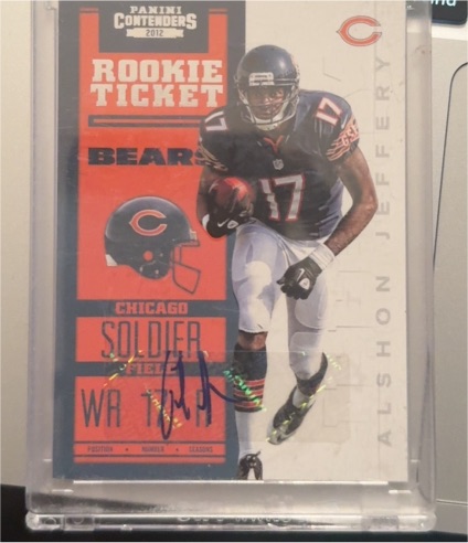 2012 Panini Contenders #235 Alshon Jeffery Rookie Ticket — front