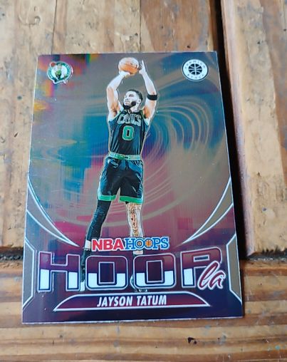 2023-24 Panini NBA Hoops Premium Stock #12 Jayson Tatum — front