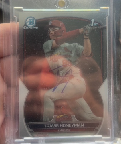 2023 Bowman Draft Chrome #CDA-TH Travis Honeyman — front