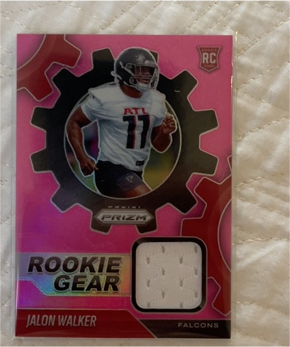 2025 Panini Prizm Rookie Gear #RGR-JWR Jalon Walker — front