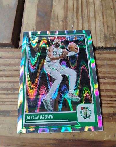 2023-24 Panini NBA Hoops Premium Stock #81 Jaylen Brown — front