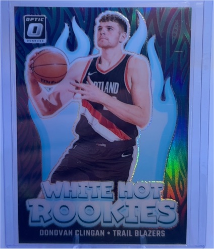 2024-25 Panini Donruss Optic #11 Donovan Clingan White Hot Rookies — front