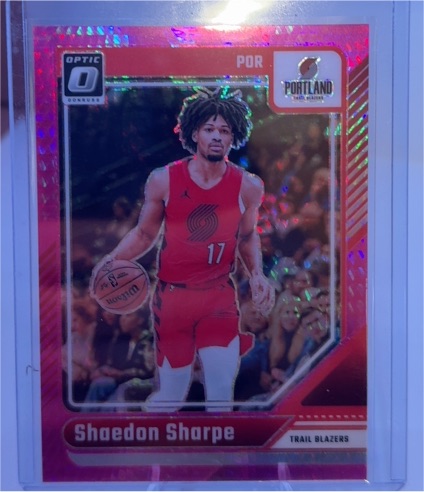 2024-25 Panini Donruss Optic #175 Shaedon Sharpe — front