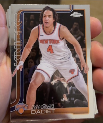 2025-26 Topps Chrome #111 Pacôme Dadiet — front