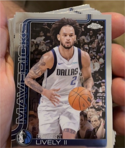 2025-26 Topps Chrome #72 Dereck Lively II — front