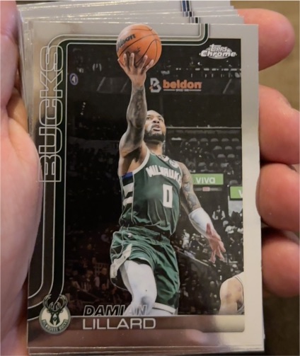 2025-26 Topps Chrome #153 Damian Lillard — front