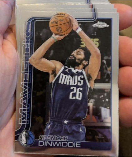 2025-26 Topps Chrome #13 Spencer Dinwiddie — front