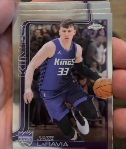 2025-26 Topps Chrome #230 Jake LaRavia — front
