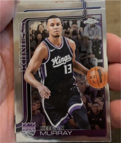 2025-26 Topps Chrome #227 Keegan Murray Sacramento Kings — front