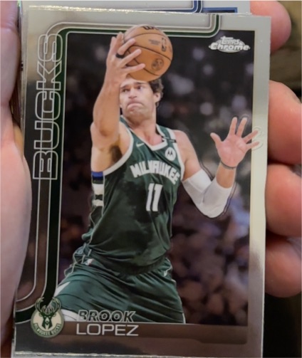 2025-26 Topps Chrome #159 Brook Lopez — front