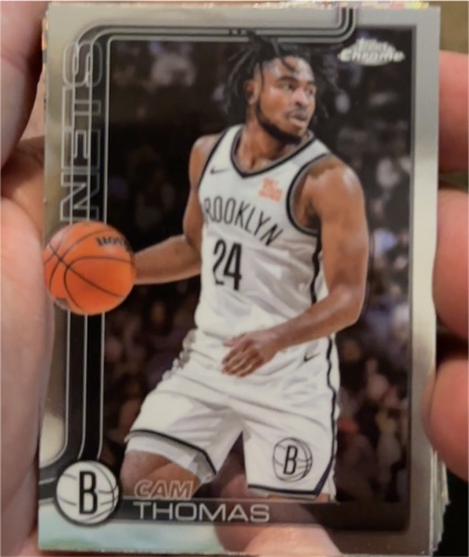 2025-26 Topps Chrome #85 Cam Thomas — front