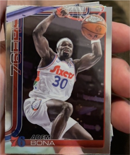 2025-26 Topps Chrome #183 Adem Bona — front