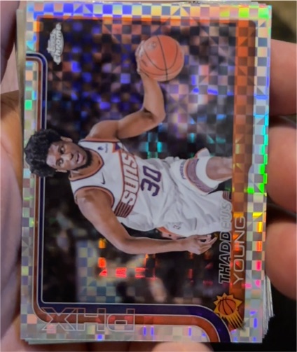 2025-26 Topps Chrome #135 Thaddeus Young X-Fractor — front